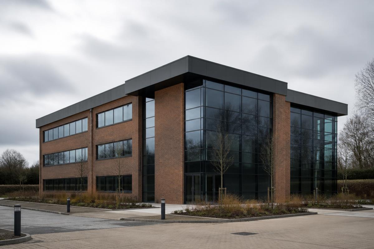 Modern commercial building in the South East of England